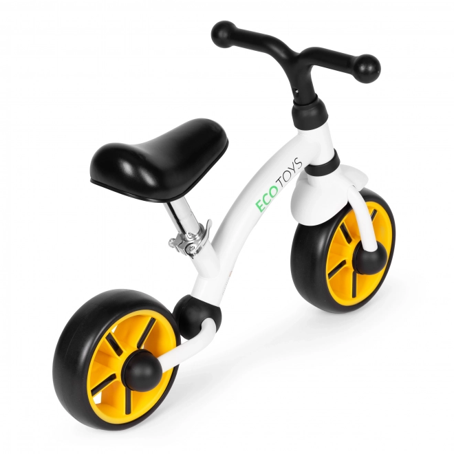 Odrážedlo pro děti s EVA kolečky, nastavitelným sedadlem, černé od ECOTOYS