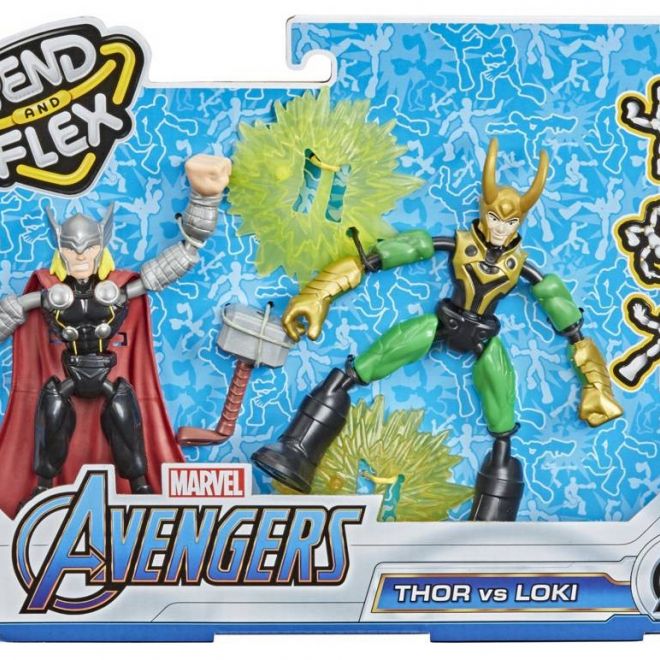 Hasbro Bend And Flex Thor a Loki Marvel F0245