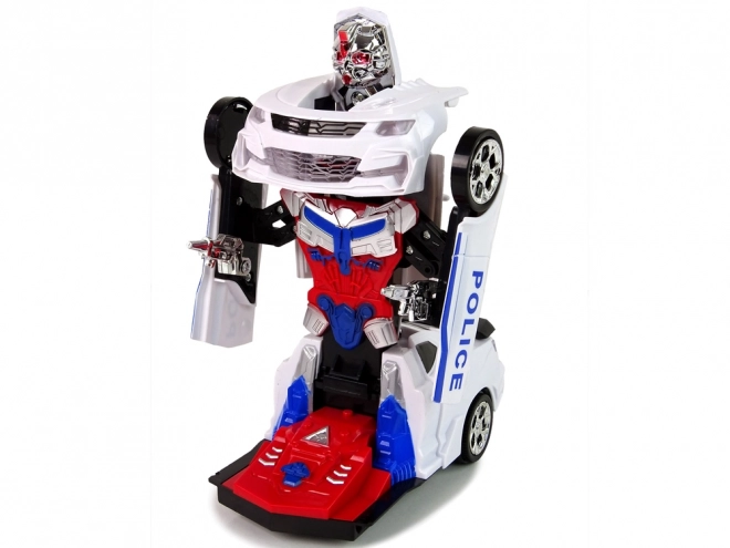 Policejní auto 2v1 Transformers Zvuky Výstřely Světla