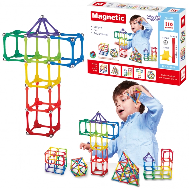 Magnetická stavebnice Woopie 110 dílků