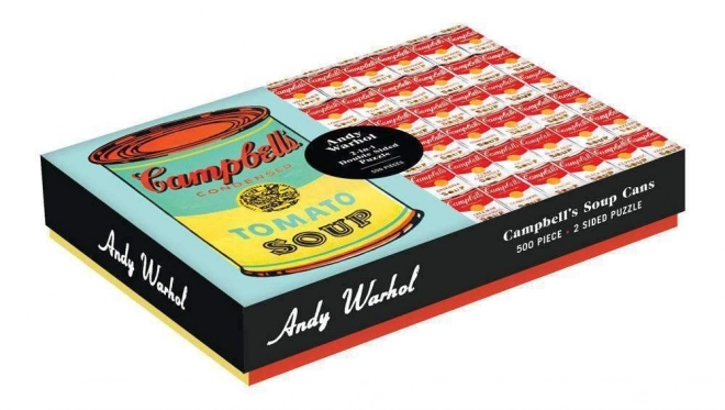 GALISON Oboustranné puzzle Andy Warhol Campbell's Soup Cans 500 dílků