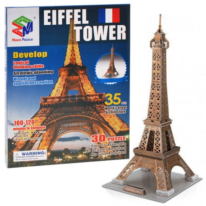 Przestranné 3D puzzle Eiffelova věž