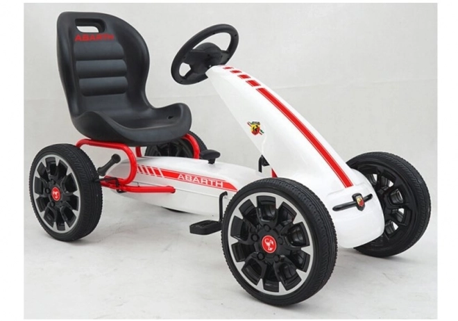 Gokart na pedály ABARTH bílý