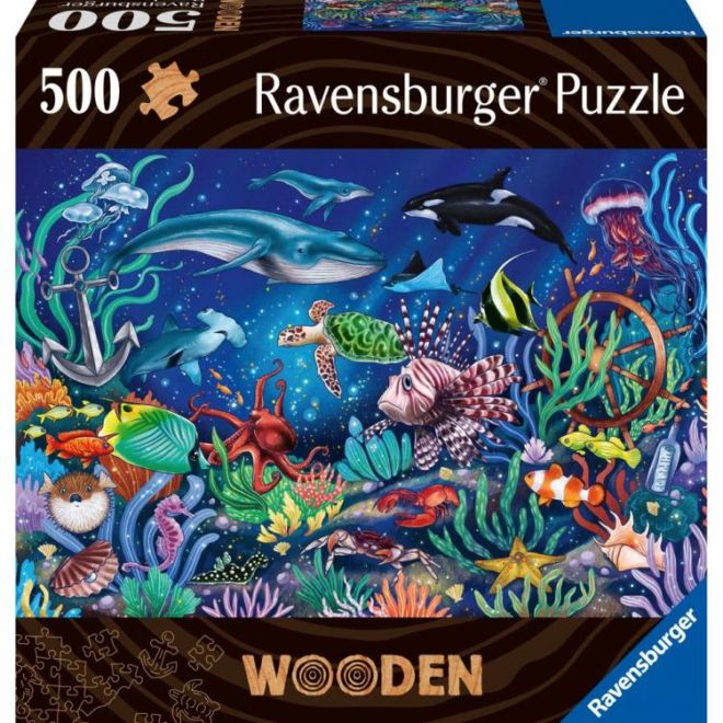 Dřevěné puzzle Podmořský svět 500 dílků