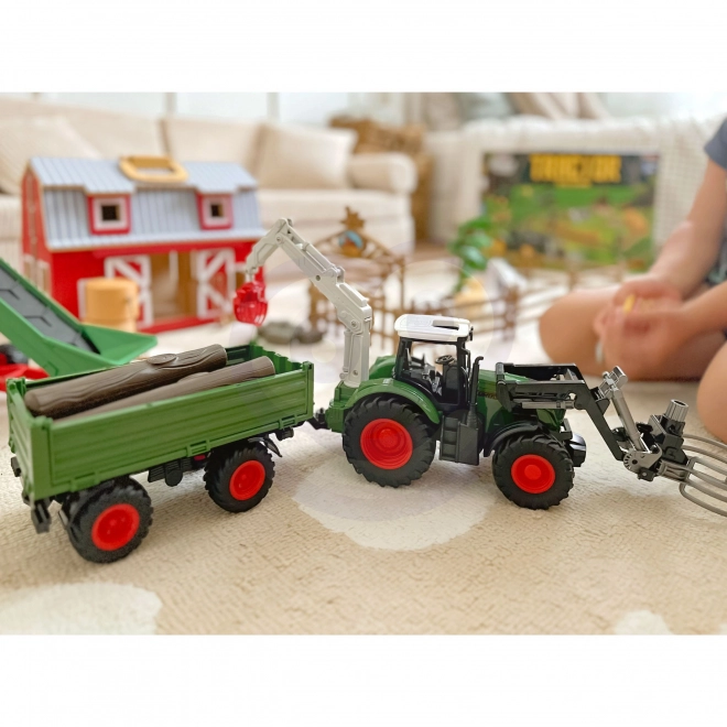 Sada zemědělských strojů traktor mini farma WOOPIE