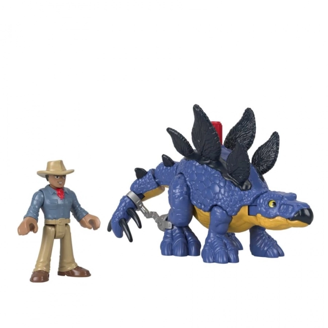 Sada figurek Jurassic World Imaginext Stegosaurus a Dr. Grant