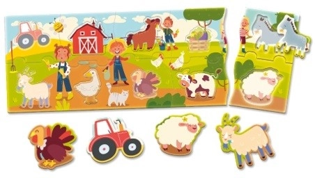 Carotina Baby Puzzle Panorama - Farma