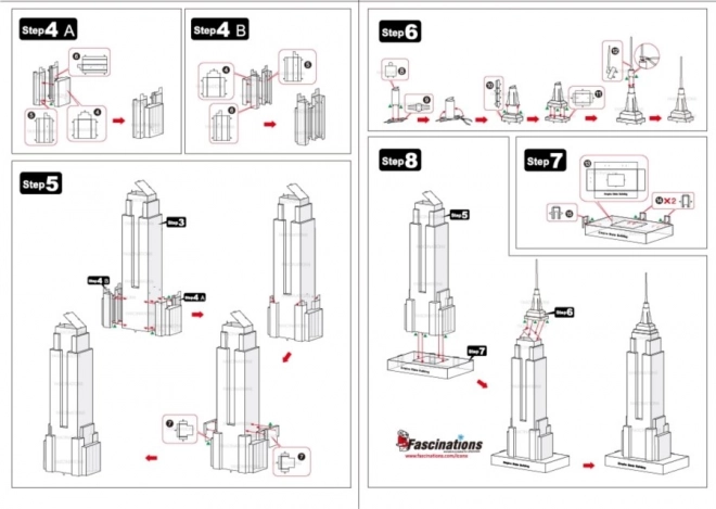 METAL EARTH 3D puzzle Empire State Building (ICONX)