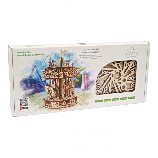 Ugears 3D puzzle - Kolotoč 305 dílků