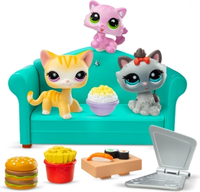 Littlest Pet Shop Set Večeře s 3 Figurkami