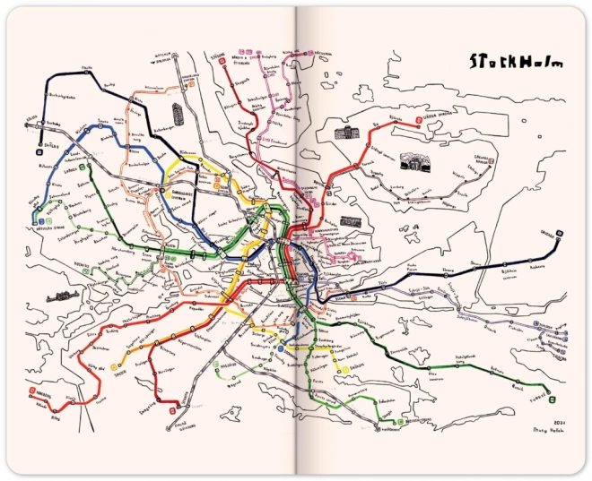 Notes Maappi, linkovaný, 13 × 21 cm