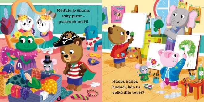 Méďula šikula školáček – obrázky s pohyblivými prvky