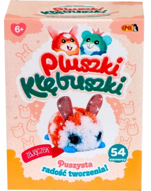 Plyšové kuličky Kreativní sada 54 kusů Králík