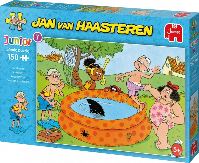 JUMBO Puzzle JvH Junior 7: Žertíky u bazénu  150 dílků