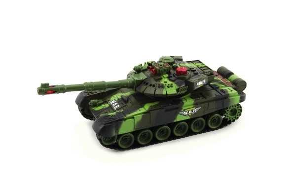 Tank RC T-80 plast 25cm s dobíjecím packem USB+adaptér na baterie 2 druhy  2,4 GHz v krabici