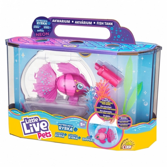 Figurka akvarijní rybky Little Live Pets plavající v akváriu
