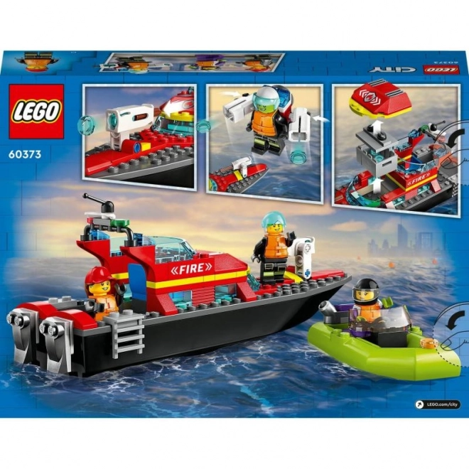 LEGO® City 60373 Hasičská záchranná loď a člun