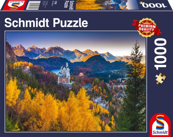 Podzimní Neuschwanstein Puzzle 1000 dílků