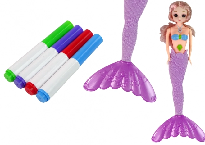 Sada na vykopávání fialových pokladů pro mořskou pannu DIY