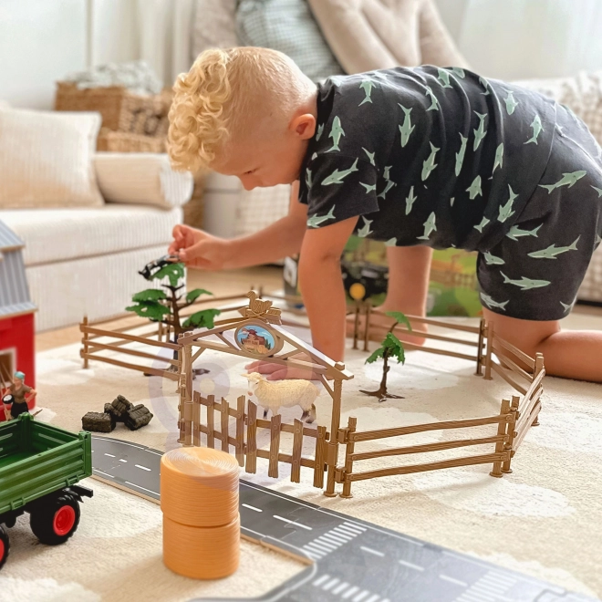 Sada zemědělských strojů traktor mini farma WOOPIE
