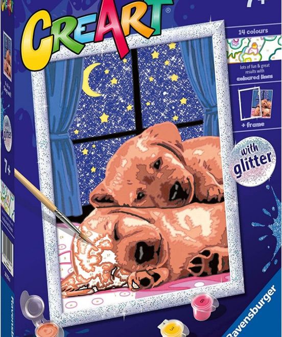 CreArt malování pro děti Spící psi