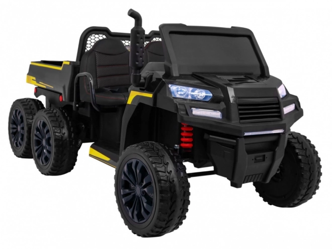 Auto Farmer Truck pro 2 děti Black + pohon 4x4 + Remote Control + Kiper + Audio LED