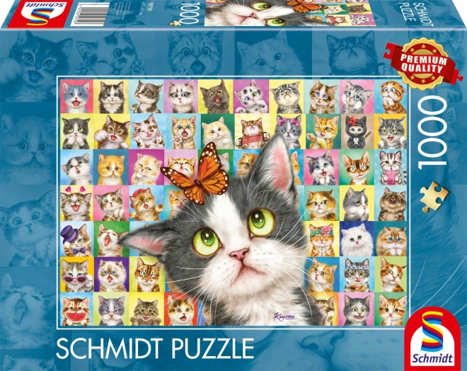 Puzzle Kočičí výrazy 1000 dílků