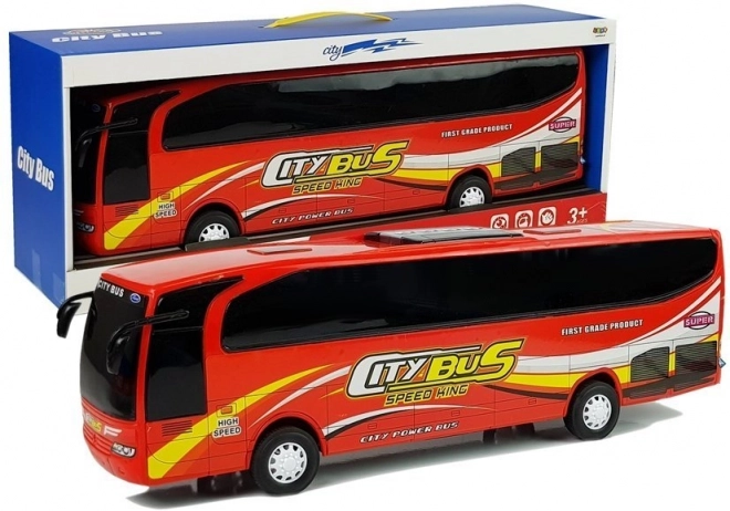 Městský autobus model červený 54cm