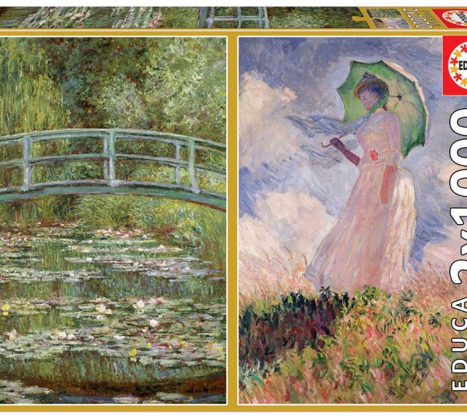 Puzzle 2 x 1000 dílků Claude Monet