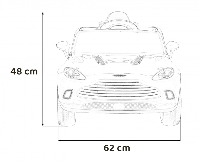 Aston Martin DBX Červená