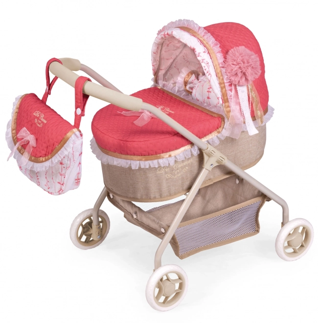 DeCuevas 86033 Můj první kočárek pro panenky s taškou a doplňky Martina 2020 - 56 cm