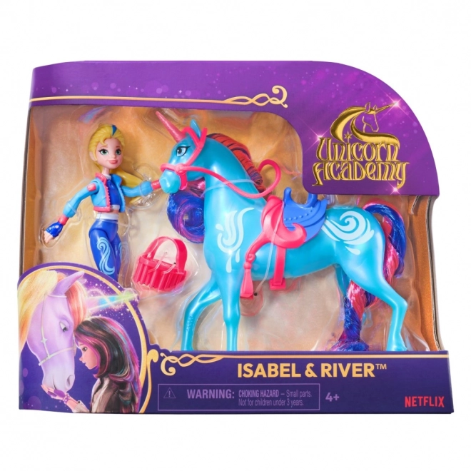 Unicorn academy figurky 11 cm isabel a river