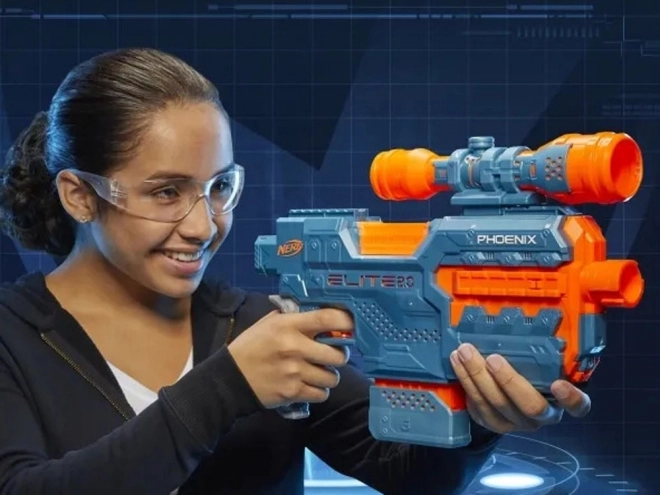 Pistole Nerf Elite 2.0 Phoenix s automatickým zaměřovačem a náboji