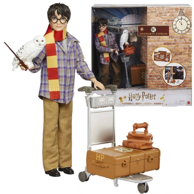 Mattel Harry Potter na nástupišti se sovou Hedwigou