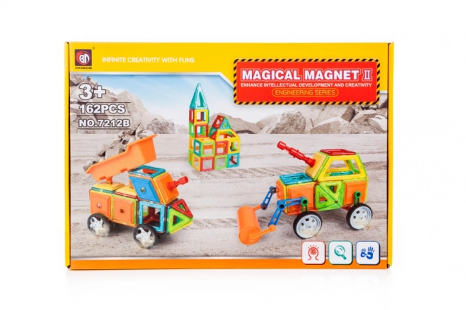 Magnetická stavebnice Magical Magnet - 162 dílů, 2