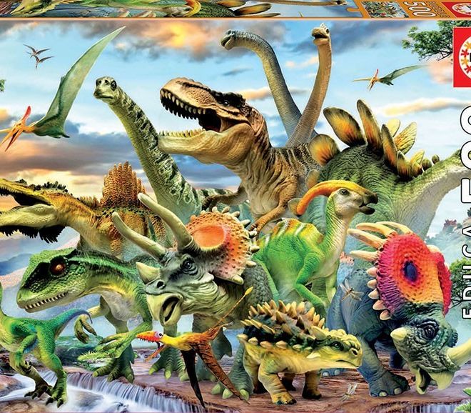 Puzzle 500 prvků Dinosauři
