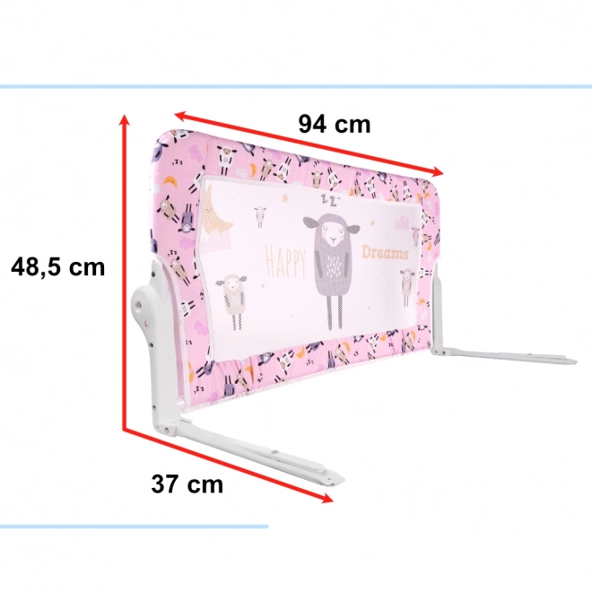 Bezpečnostní zábrana do postele 90 cm – ovečky