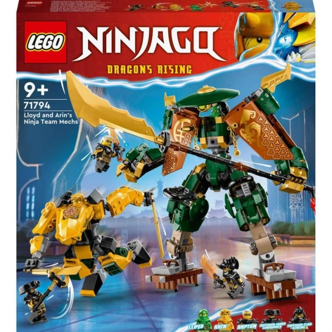 LEGO Ninjago 71794 Tým nindža robotů Lloyda a Arina