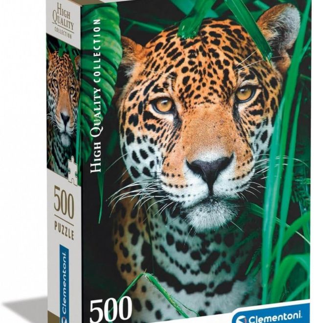Puzzle 500 dílků Kompaktní Jaguár v džungli