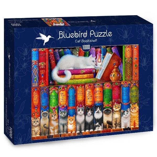 Puzzle kočičí knihovna 1000 dílků