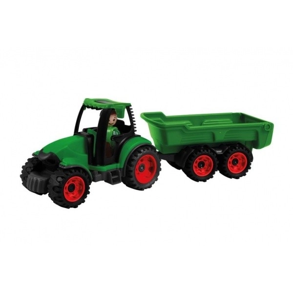 Auto Truckies traktor s vlečkou plast 32cm s figurkou v krabici 24m+