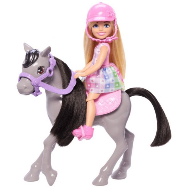 Panenka Barbie Chelsea na poníkovi