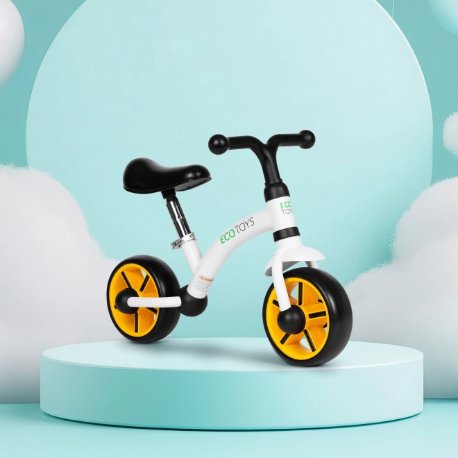 Odrážedlo pro děti s EVA kolečky, nastavitelným sedadlem, černé od ECOTOYS