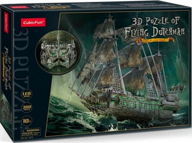 Svítící 3D puzzle Plachetnice Bludný Holanďan od CubicFun