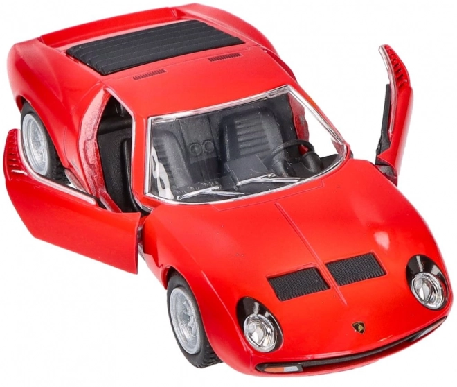 Kovový model Lamborghini Miura P400 SV z roku 1971