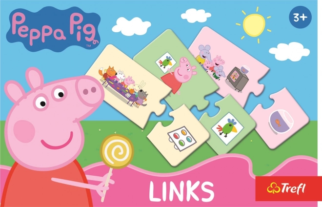 TREFL Puzzle Links Prasátko Peppa 2x14 dílků