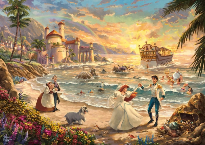 Puzzle Disney: Malá mořská víla - Oslava lásky