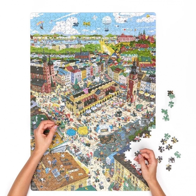 Puzzle Puzzlove Město Krakov 1000 prvků