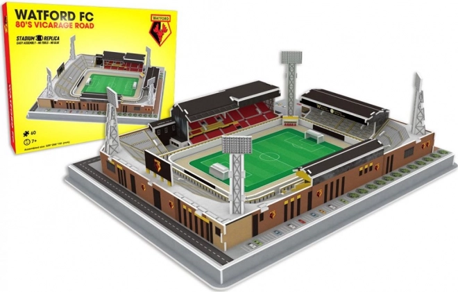 STADIUM 3D REPLICA 3D puzzle Stadion Vicarage Road Watford 59 dílků