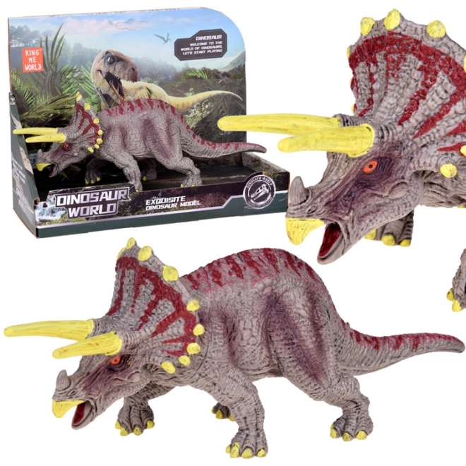 Figurka dinosaura Triceratopts, gumové hračky pro děti ZA5192